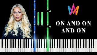 On and On and On - Klara Hammarström | Piano Tutorial