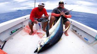 First Yellowfin Tuna of the Season in Hawaii - How to bleed a tuna!