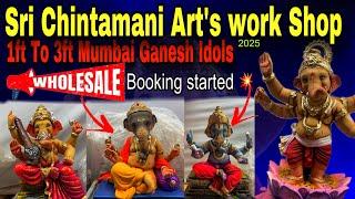 Sri Chintamani Art’s work Shop 2025 Solapur Ganpati | 1 to 3 Feet Solapur Ganpati |wholesale Booking