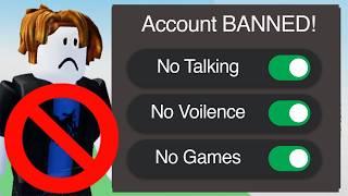 Roblox BAN Speedrun, BUT with PARENTAL CONTROLS