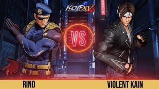 KOFXV Rino  (Yashiro/Heidern/O.Yashiro) Vs Violent Kain  (Shingo/Kyo/K) #kofxv