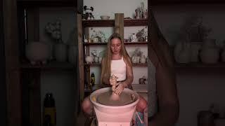 Yes It’s a lot of fun #pottery #potterygirl #ceramic #relaxing #clay #asmr #shorts