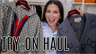 LUXURY TRY ON HAUL + NEW GUCCI BAG *Look for Less Finds* | LuxMommy