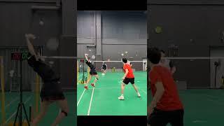 Attack the opponent's lack of coordination #badminton