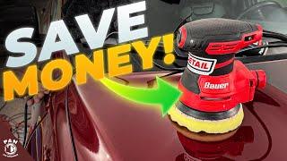 How To Polish A Car With A Palm Sander!