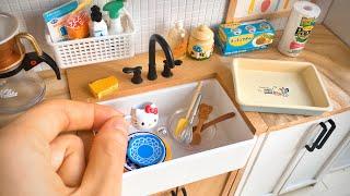 Toy Miniatures 1:6 Kitchen Sink Cabinet Set | Toy Miniatures Re-Ment Mini Kitchen | 袖珍1:6迷你廚房全木製組合櫃