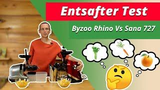 Entsafter Test - Byzoo Rhino Slow Juicer vs. Sana Supreme 727 Slow Juicer - Saftpresse