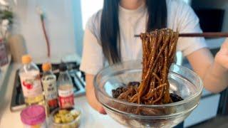 [VLOG] Packing for a Trip to Italy | Homemade Jjajangmyeon & Kimchi | Korean fruit syrup recipe