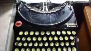 Remington Portable Mechanical Typewriter