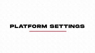 WunderTrading Platform Settings