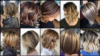 Latest Highlights Bob Haircuts & Tow Tone Hair Color Ideas For Women 2023-2024 || Fashion Hair Club