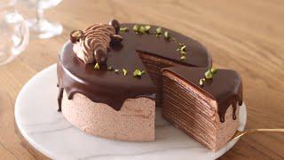 Chocolate Mille Crepe：No Oven｜HidaMari Cooking