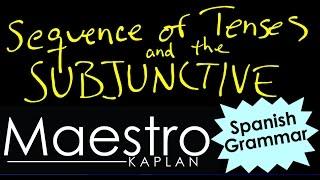 Sequence of Tenses and the SUBJUNCTIVE in Spanish