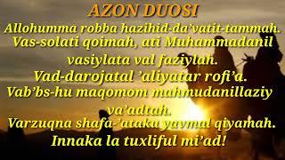 AZON DUOSI.Oson yod olish.