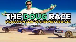 Drag Race! Fun Cars vs Cheapest New Car in America!