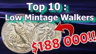 Top 10 Low Mintage Walking Liberty Half Dollar Coins Worth Money