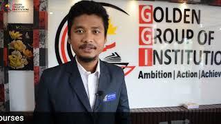 Nepalese Student of B.Tech CSE describing some facts about Golden Group of institutions Gurdaspur