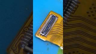 fpc connector replacement. this type melts easily  #phonerepair #repair #shortvideo