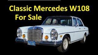 1973 MERCEDES BENZ W108 280SE ~ FOR SALE ~ CLASSIC OLD CAR VIDEO