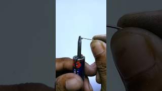 make soldering iron with pencil battery #short #shorts #solderingiron