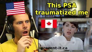 American Reacts to Canadian PSAs