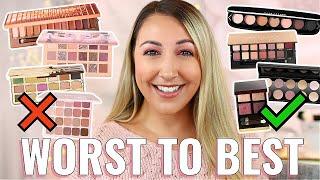 RANKING MY FAVORITE HIGH-END EYESHADOW FORMULAS FROM WORST TO BEST!