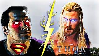 Could Thor defeat superman despite his amazing powers and all?  #viralvideo #superman #dccomics