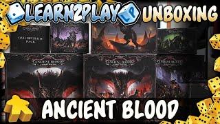 Learn to Play Presents: Ancient Blood the Order of Vampire Hunters Gamefound unboxing