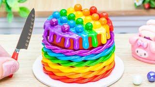 Magical Rainbow Cake  Beautiful Miniature Rainbow Chocolate Cake Decorating Ideas by Lotus Cakes