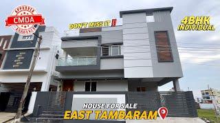 தாம்பரத்தில் அழகிய தனி வீடு விற்பனைக்குIndividual House for sale in East Tambaram4BHK Duplex