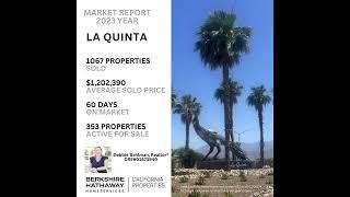 Indio La Quinta Indian Wells Palm Desert Rancho Mirage Palm Springs Real Estate Market Numbers 2023