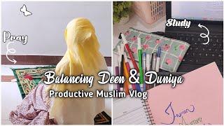 Study and praywith me a productiveday in the life #motivation #vlog #muslimahvlog #study