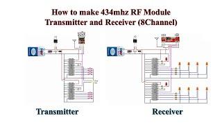 How to make 434mhz RF Module Transmitter and Receiver(8Channel)