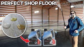 The BEST DIY Floor Coating For My Dream Garage! (Repels Everything!)