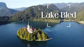 A Serene Journey to Lake Bled, Slovenia/Slovenija  | 4K Drone Footage with relaxing music