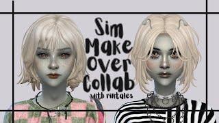  Sim Make-Over Collab with @rintales // Sims 4 Create A Sim - Maxis Match CC 