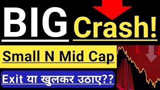 SHARE MARKET CRASH  MORE CRASH ALERT  BEST TIME TO BUY SMALL AND MIDCAP STOCKS 