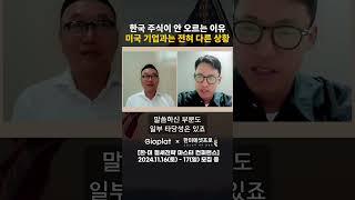 의외로 가장 현실적인 한국 주가가 안 오르는 이유