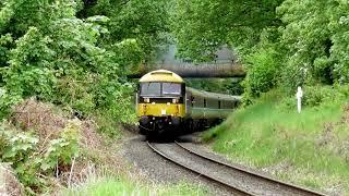 47712 southbound at Trimpley. Severn Valley Diesel Gala 2023