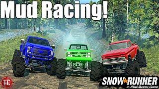 SnowRunner: This New Map Has MUD DRAG RACING!! (ON CONSOLE!)