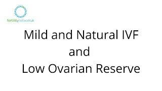 TTC Webinar. Mild and Natural IVF/Low ovarian Reserve. Geeta Nargund, Founder of CREATE Fertility