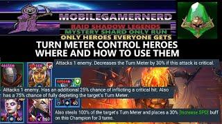 Turn Meter Control Heros in Raid Shadow Legends. Where and How to Use Them.