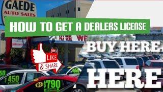 How to open a Used Car Dealer