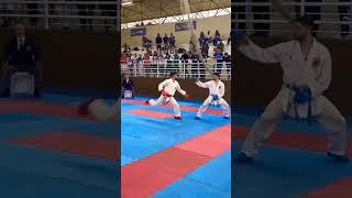 wazari  amazing score bro best kumite fight  #shorts #karate #kumite #fight #match