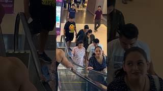 Cute girls reaction on shirtless bodybuilder in mall  #girlreaction #publicreaction