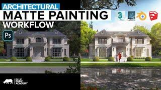 Architectural Visualization Matte Painting - Photoshop Workflow