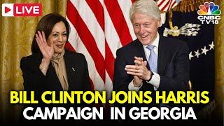 LIVE: Bill Clinton Joins Kamala Harris Campaign For Key State Tour | Trump | US Elections 2024 |N18G