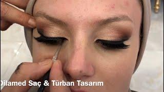 Gelin Makyajı Nasıl Yapılır | Trend Gelin Makyajı| MAKE UP | TESETTÜRLÜ GELİN BAŞI