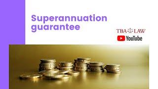 Superannuation guarantee