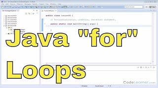 16 - Single-Line FOR Loops in Java Programming